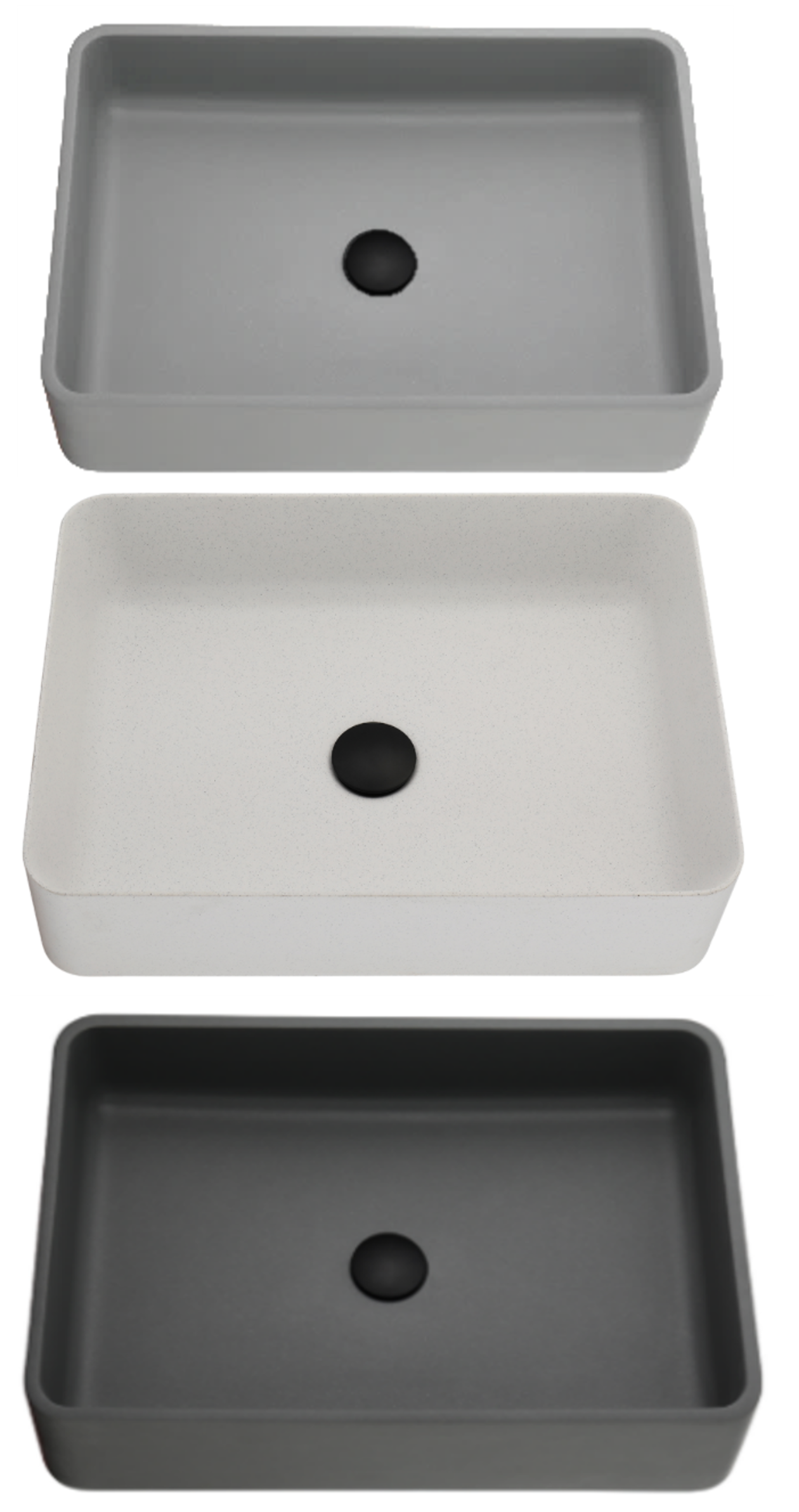 Quartz Rectangular Counter Top Basin 510mm QZ51036